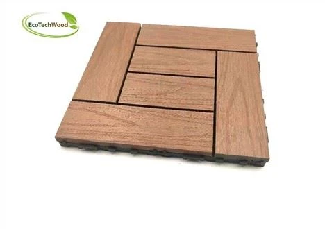 Простая установка DIY Блокировка плитки палубы WPC